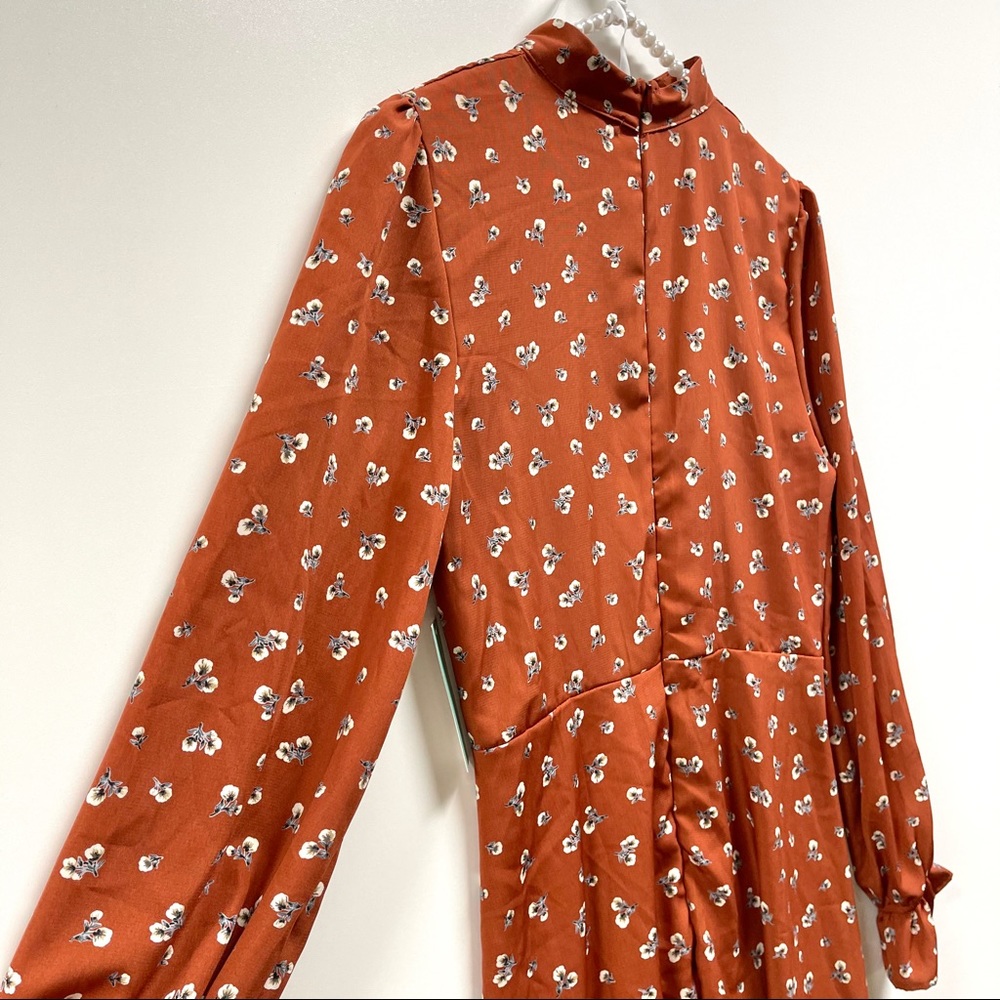 NWT Abound Mock Neck Printed Dress - Picture 5 of 8